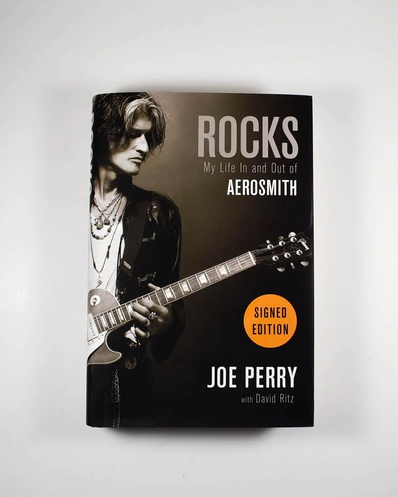Joe Perry Aerosmith Rocks Autographed Signed Book Authentic Beckett BAS COA, image 2