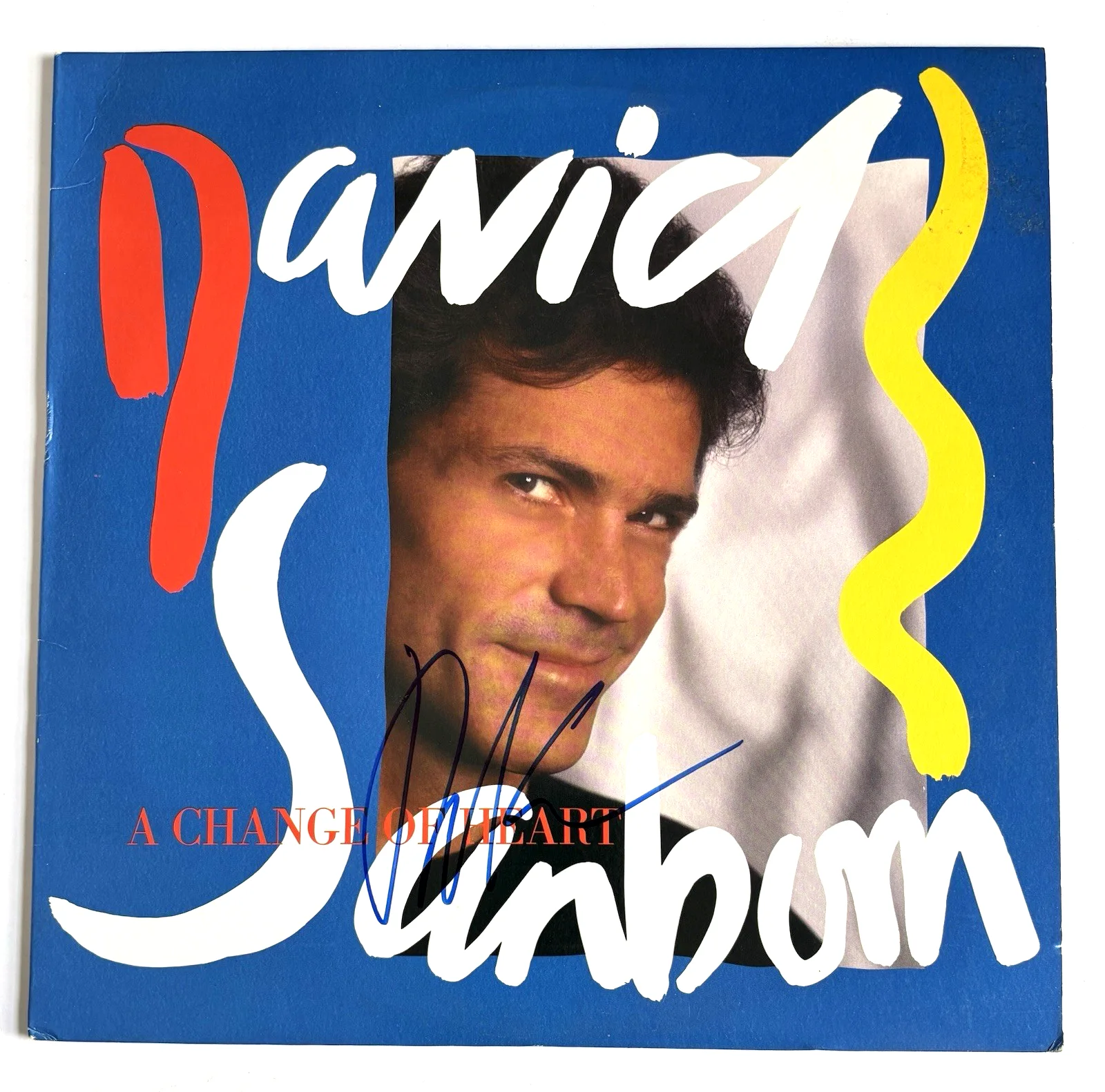 DAVID SANBORN Signed CHANGE OF HEART VINYL RECORD LP ALBUM PSA DNA COA Jazz, изображение 2