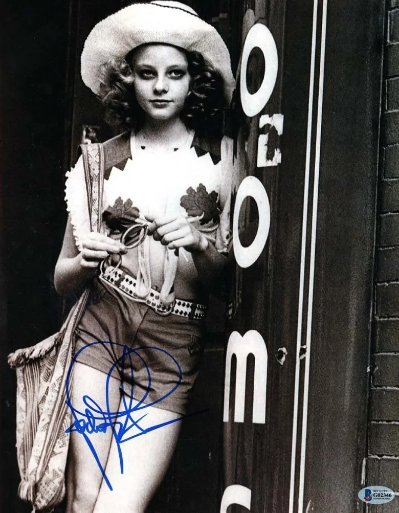 jodie foster — Jodie Foster Taxi Driver Autographed Signed 11x14 Photo Beckett BAS COA