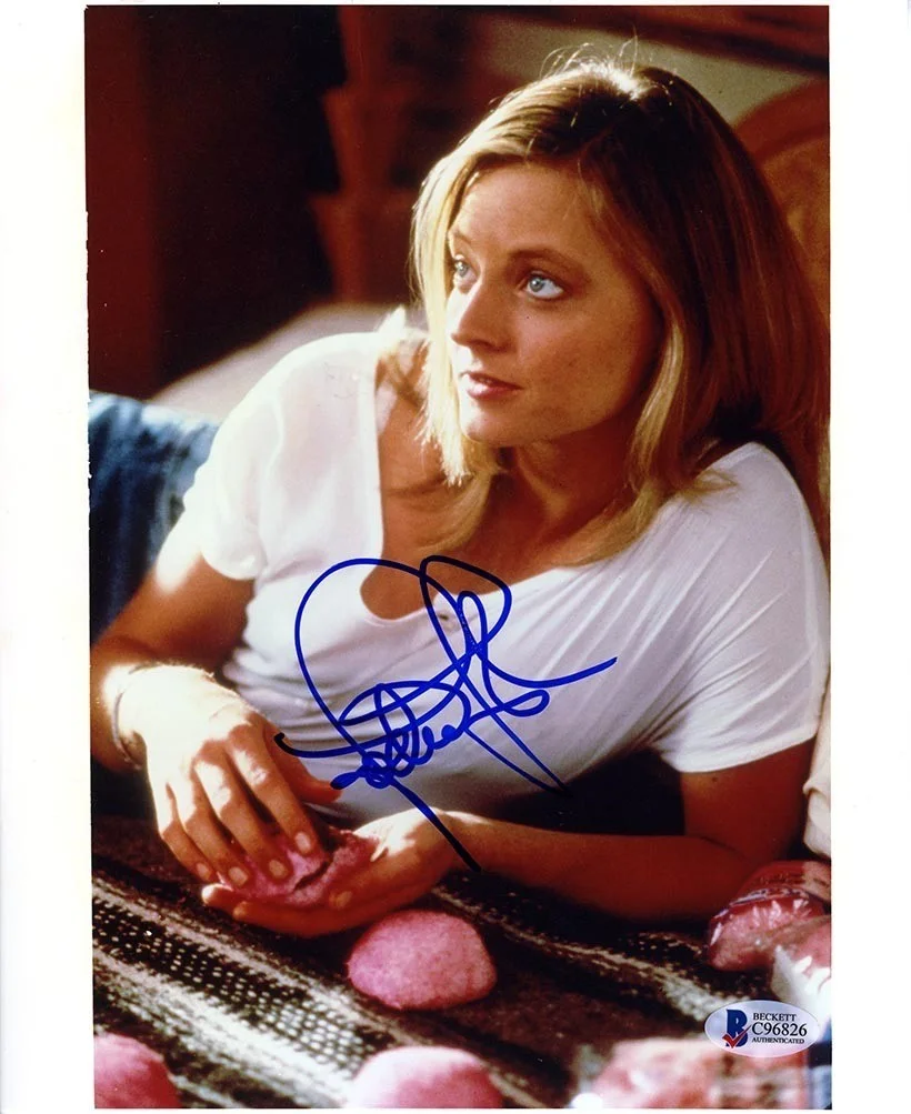 jodie foster — Jodie Foster Cute Autographed Signed 8x10 Photo Authentic BAS Beckett COA
