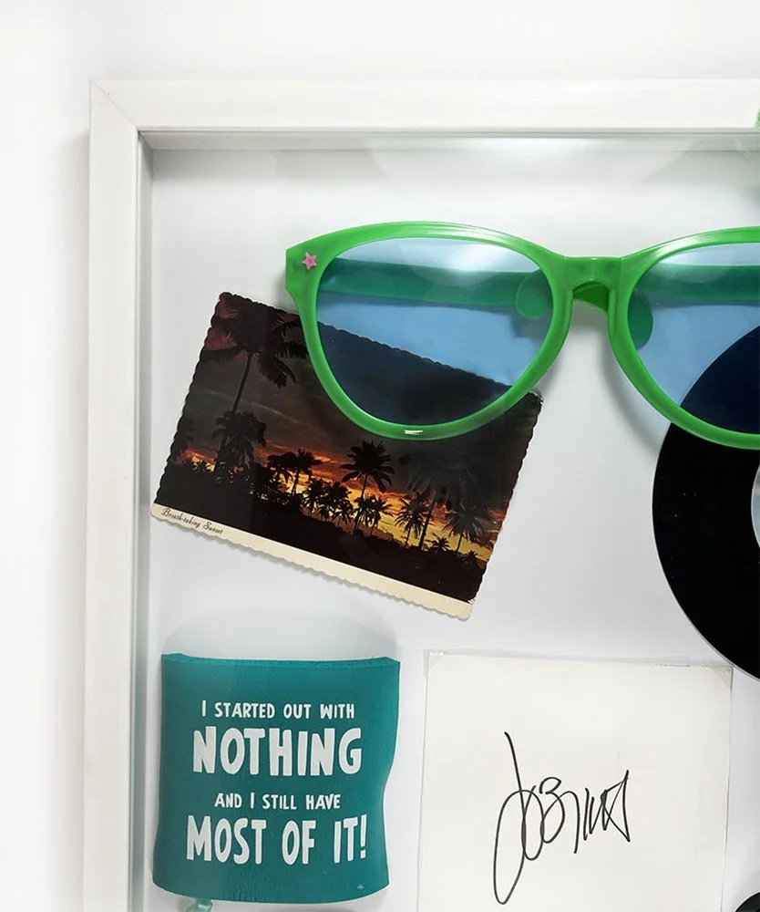 Jimmy Buffett Framed Custom Display Autographed Signed Cut Authentic BAS COA, image 5