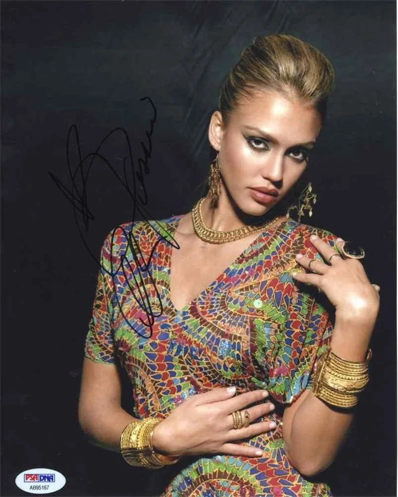 Jessica Alba — Jessica Alba Sultry Autographed Signed 8x10 Photo Certified PSA/DNA COA