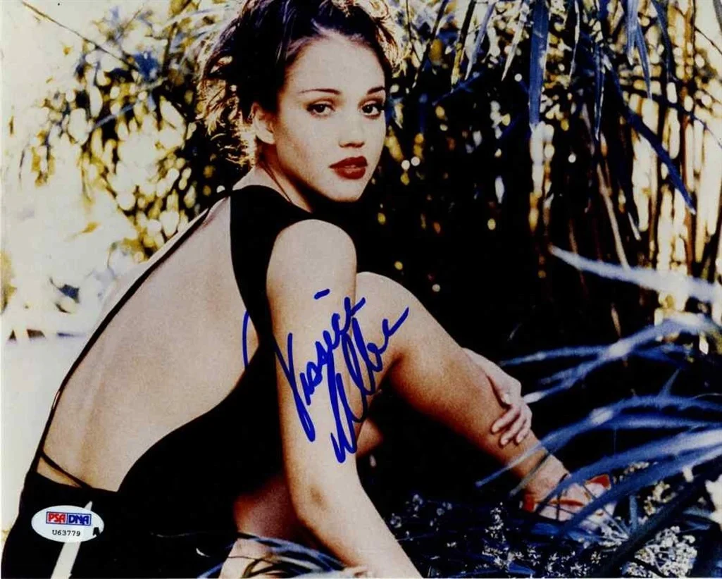 Jessica Alba — Jessica Alba Young Full Signature Autographed Signed 8x10 Photo PSA/DNA COA