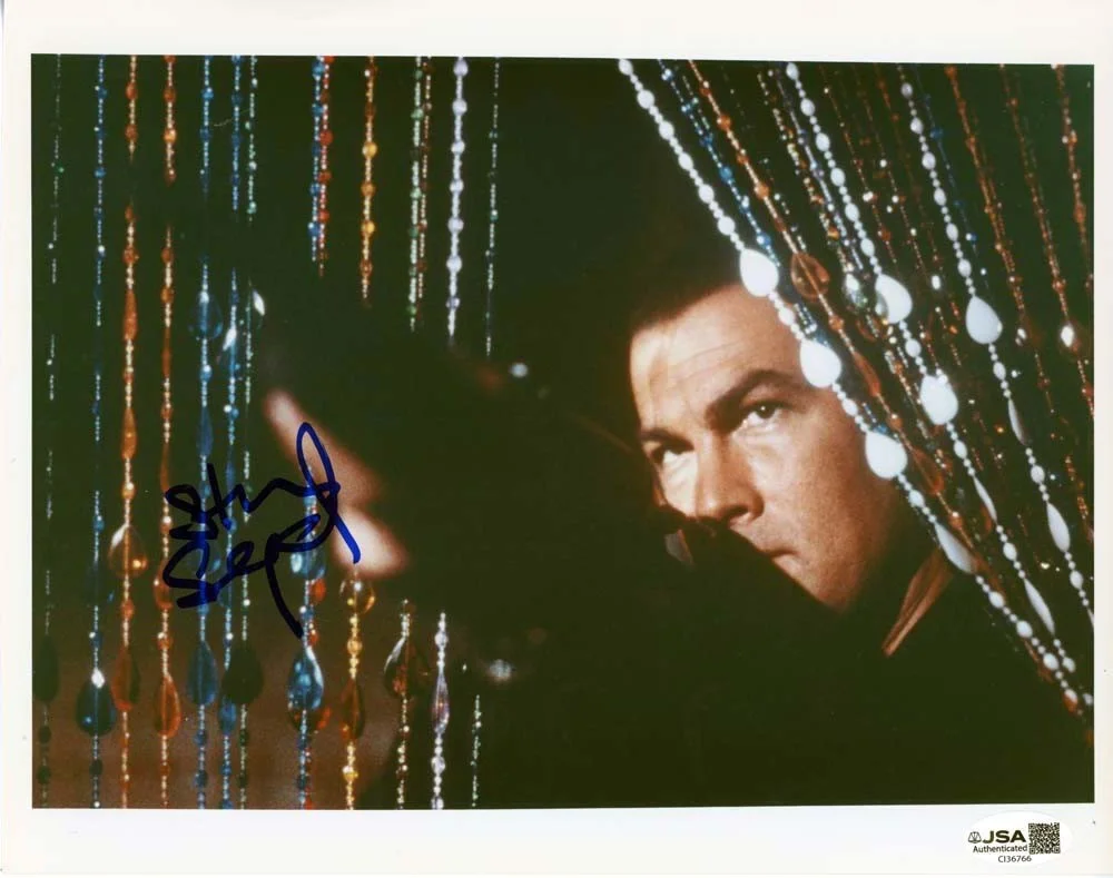 A Star — Steven Seagal Out For Justice 8X10 Photo Hand Signed Autographed JSA COA