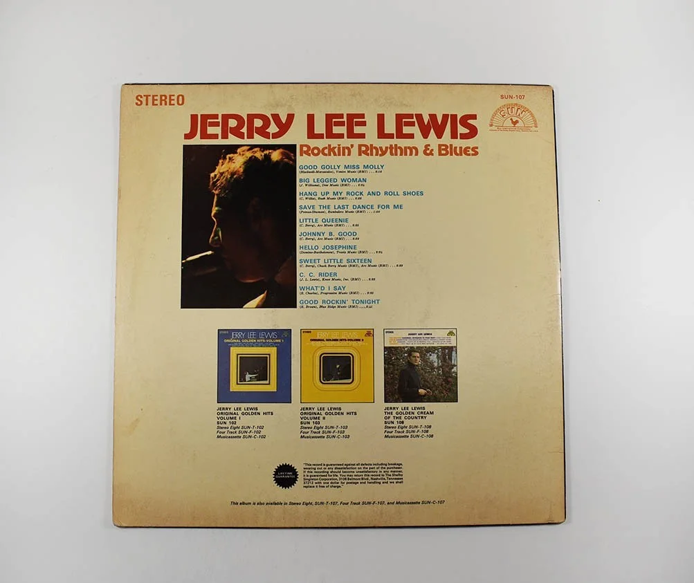 Jerry Lee Lewis Autographed Signed Album LP Record Authentic Beckett BAS COA, image 2
