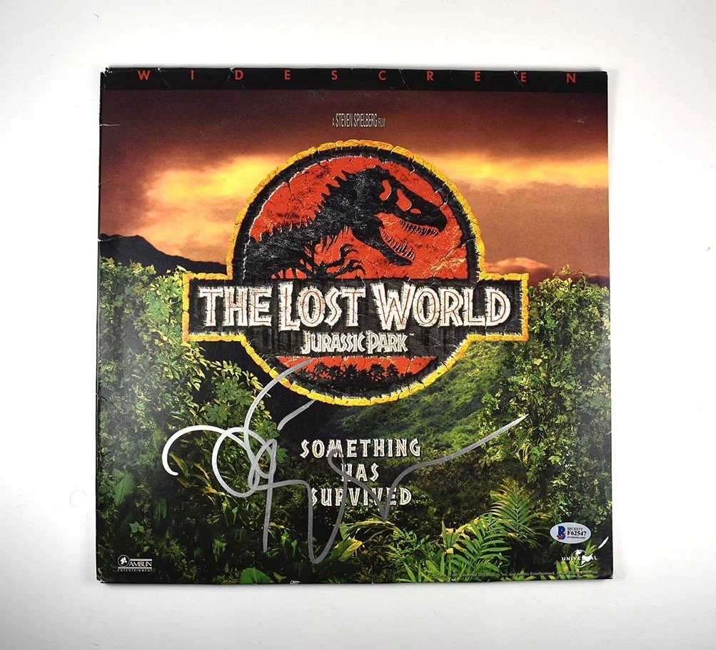 jeff goldblum — Jeff Goldblum Jurassic Park Autographed Signed Laser Video Disc Beckett BAS COA