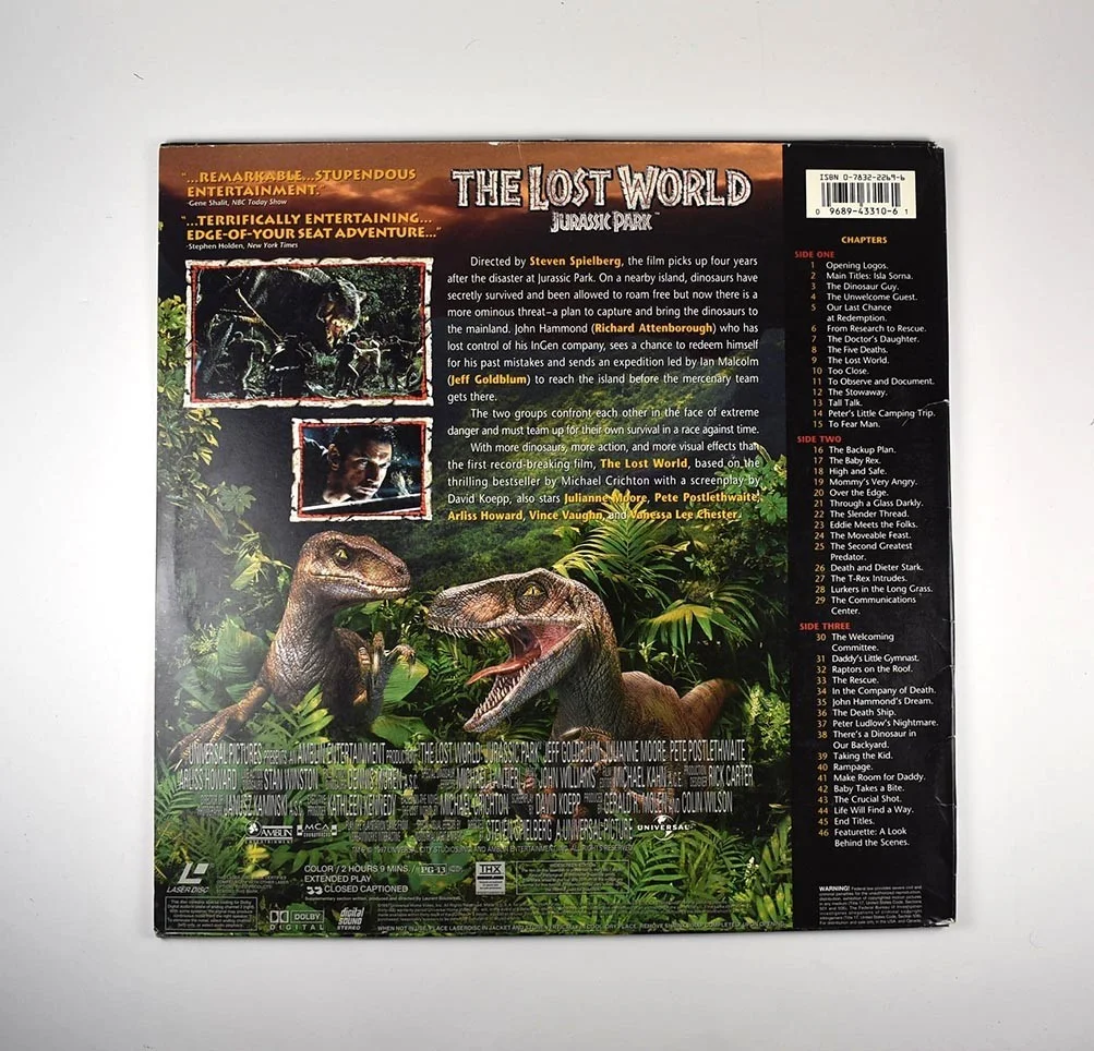 jeff goldblum — Jeff Goldblum Jurassic Park Autographed Signed Laser Video Disc Beckett BAS COA, изображение 2