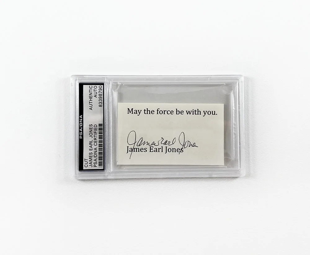 James Earl Jones — James Earl Jones Star Wars Darth Vader Autographed Signed Card PSA/DNA COA