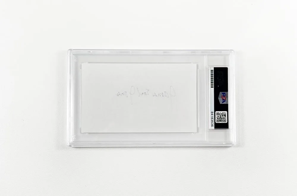 James Earl Jones — James Earl Jones Star Wars Darth Vader Autographed Signed Index Card PSA/DNA COA, изображение 2