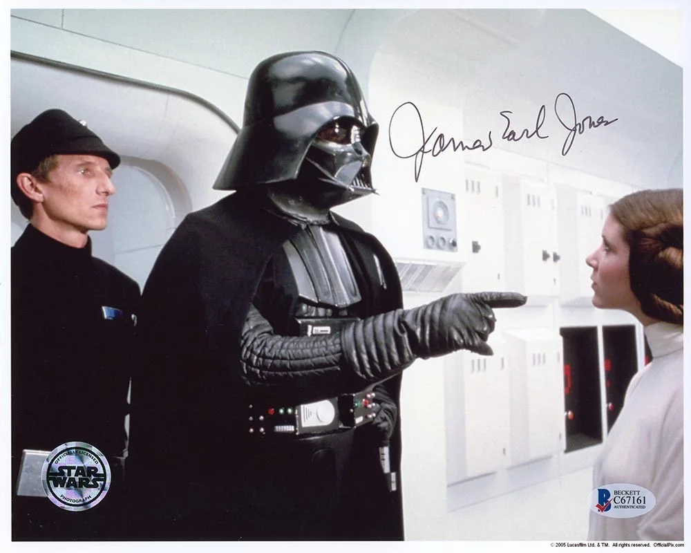 James Earl Jones — James Earl Jones Star Wars Darth Vader Autographed Signed 8x10 Photo BAS COA