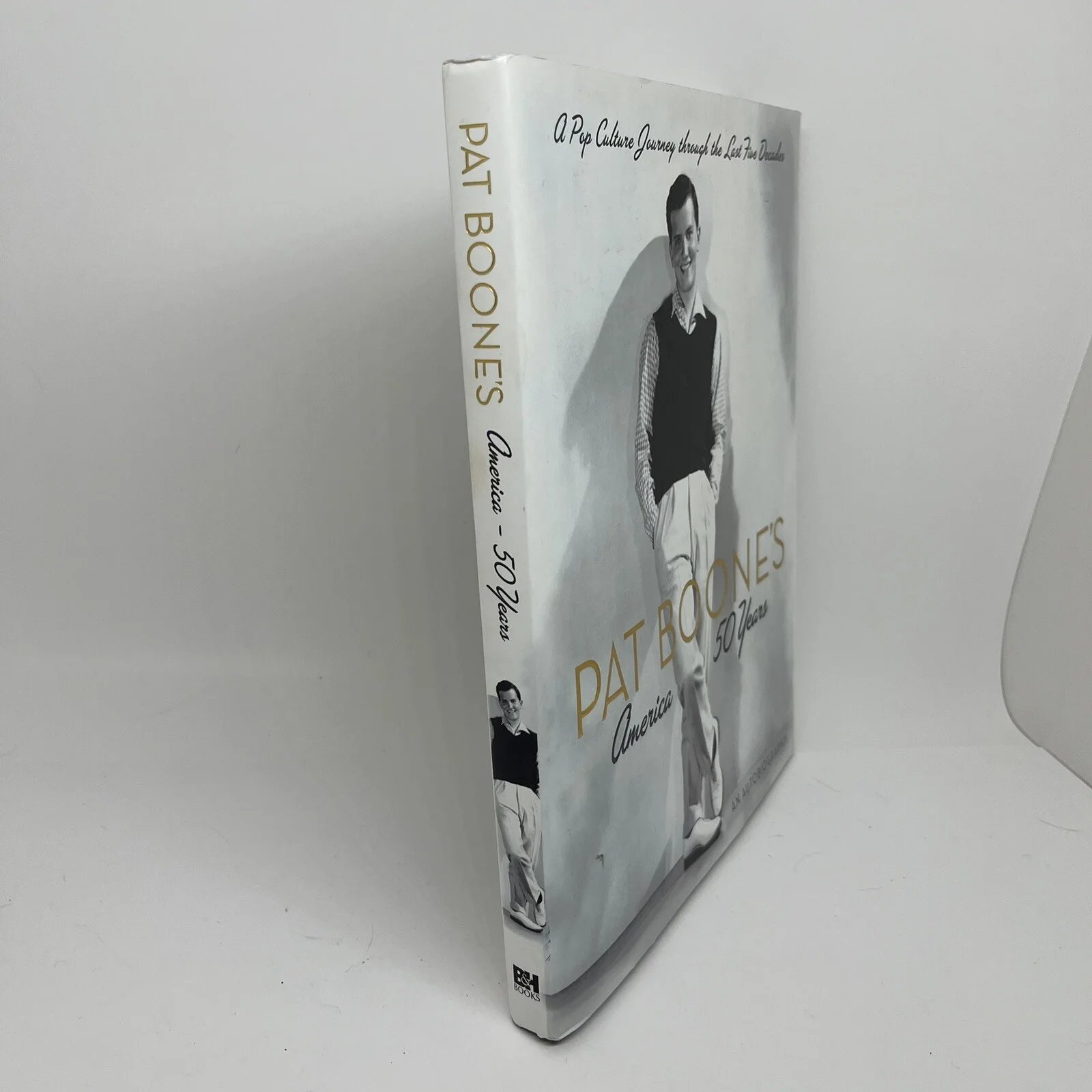 Pat Boone Signed Autographed Hardcover Book America 50 Years An Autobiography, изображение 2