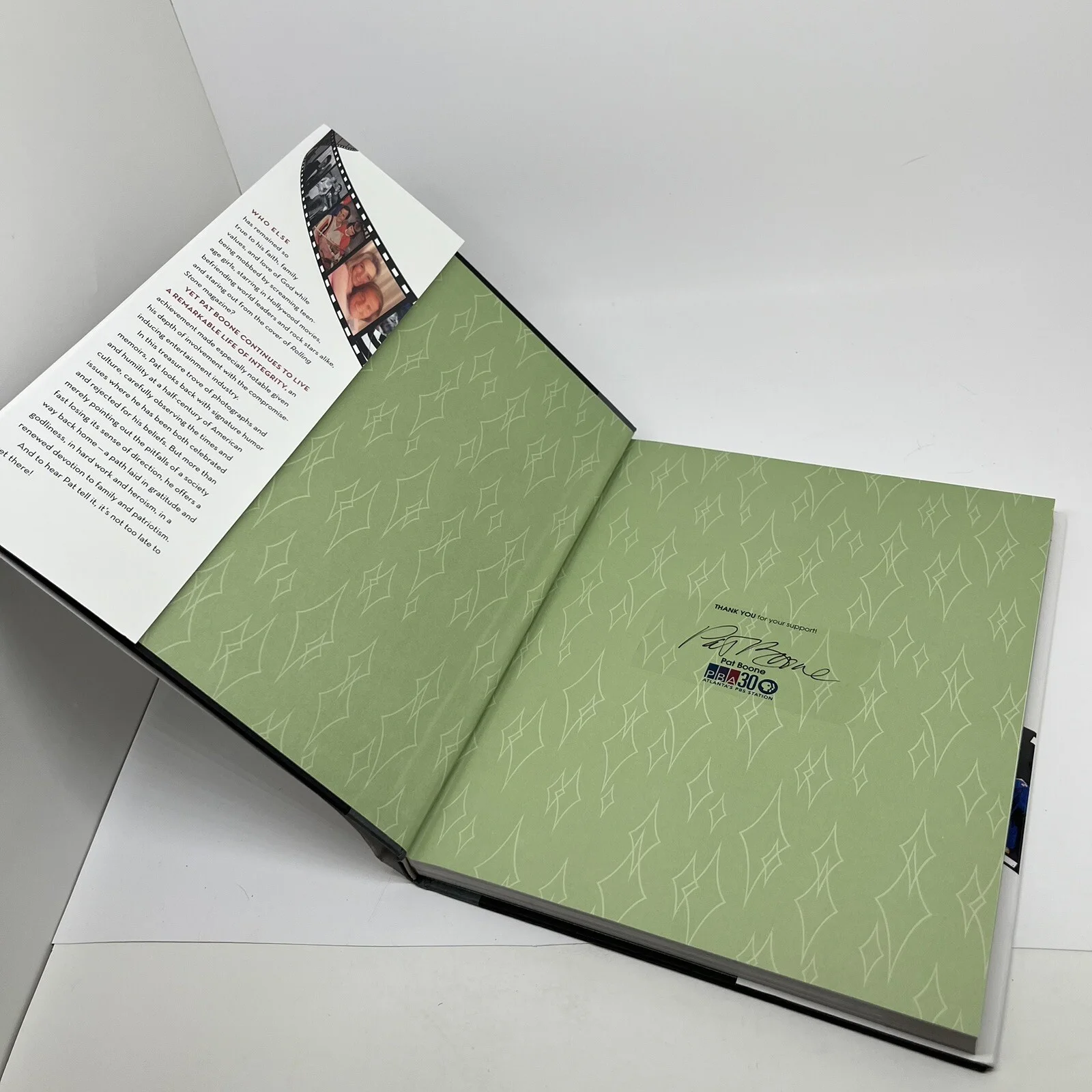 Pat Boone Signed Autographed Hardcover Book America 50 Years An Autobiography, изображение 4