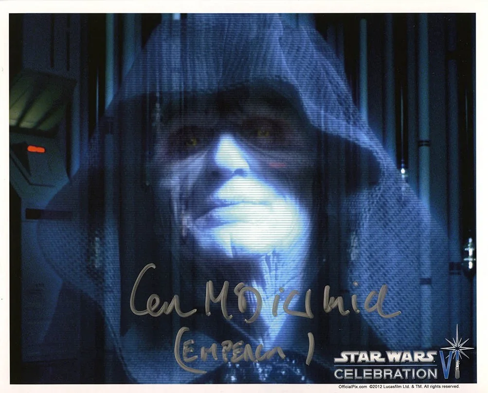 ian mcdiarmid — Ian McDiarmid Star Wars OfficialPix Autographed Signed 8x10 Photo BAS COA