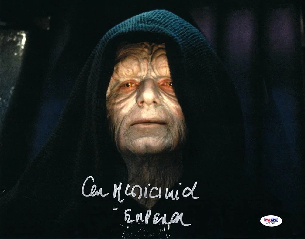 Ian McDiarmid — Ian McDiarmid Star Wars Autographed Signed 11x14 Photo Certified PSA/DNA COA
