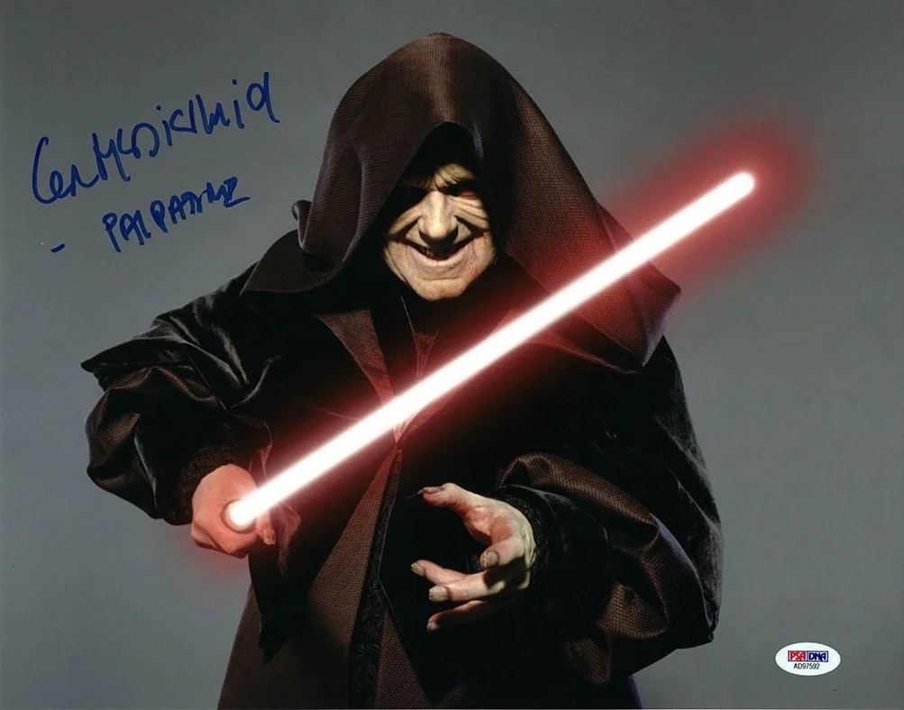 Ian McDiarmid — Ian McDiarmid Star Wars Autographed Signed 11x14 Photo Authentic PSA/DNA COA