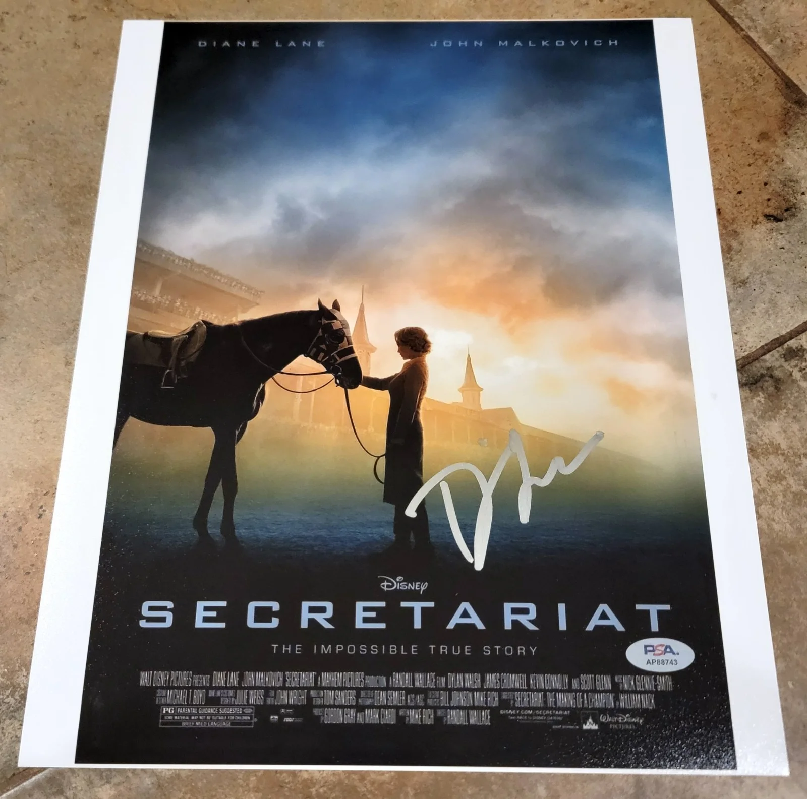 Diane Lane — Diane Lane signed 11x14 photo PSA DNA autograph Secretariat