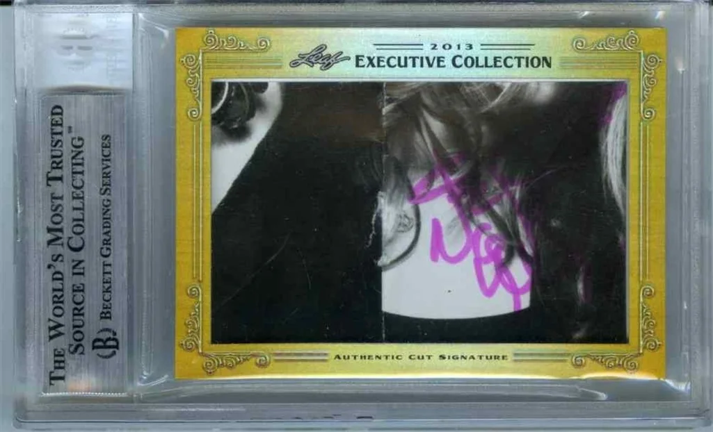 Heart Ann Nancy Wilson Autographed Leaf Card Certified Authentic Beckett BAS COA, изображение 3