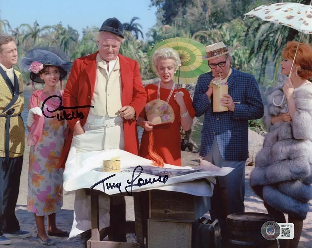 Dawn Wells and Tina Louise — Gilligan's Island Louise Wells Autographed Signed 8x10 Photo Beckett BAS COA
