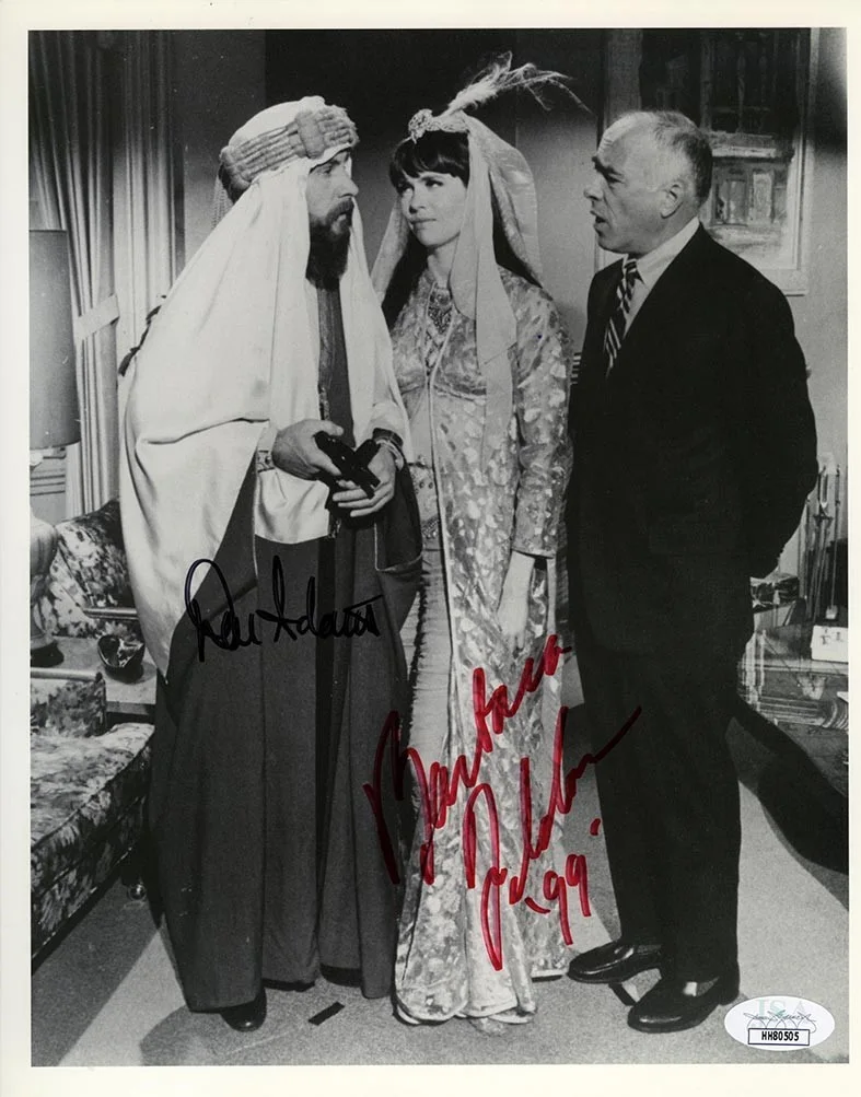 adams and feldon — Get Smart Cast Adams & Feldon Autographed Signed 8x10 Photo Authentic JSA COA