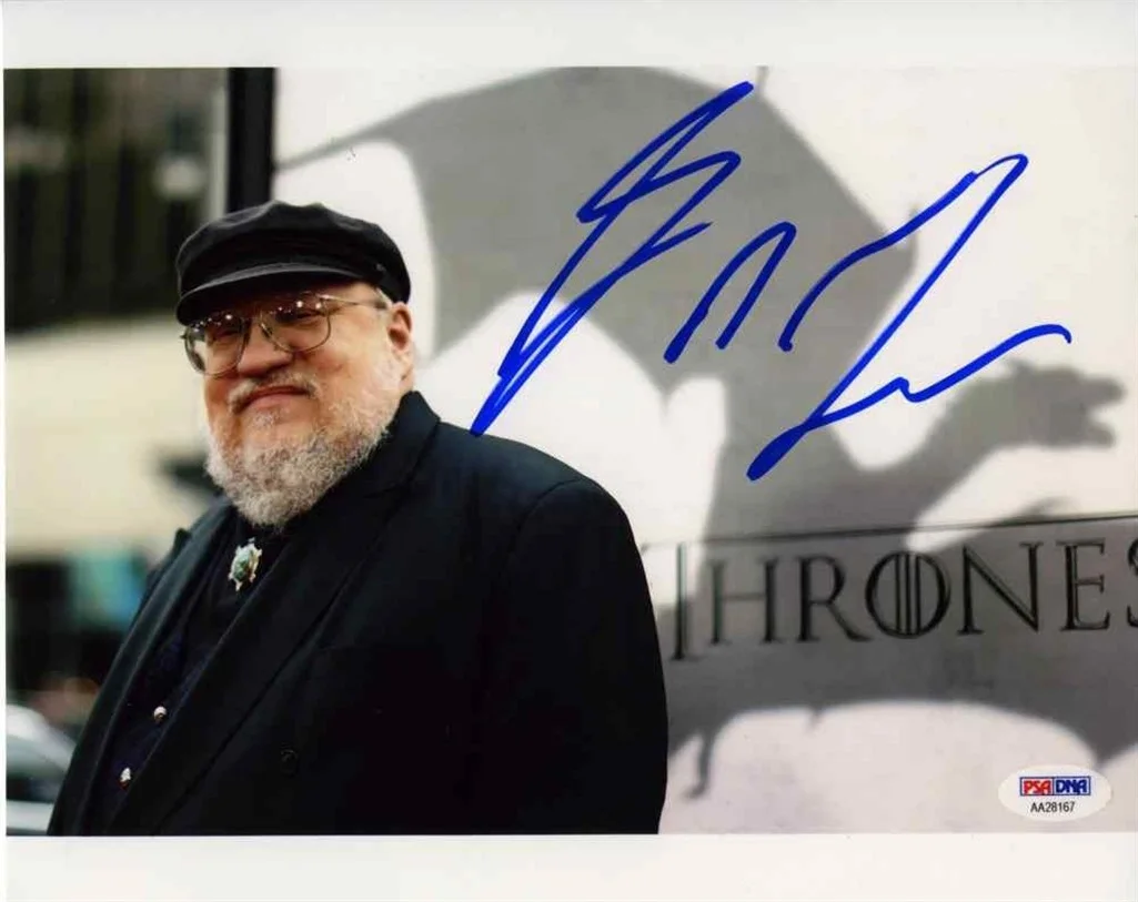 George R.R. Martin — George R.R. Martin Game of Thrones Autographed Signed 8x10 Photo PSA/DNA