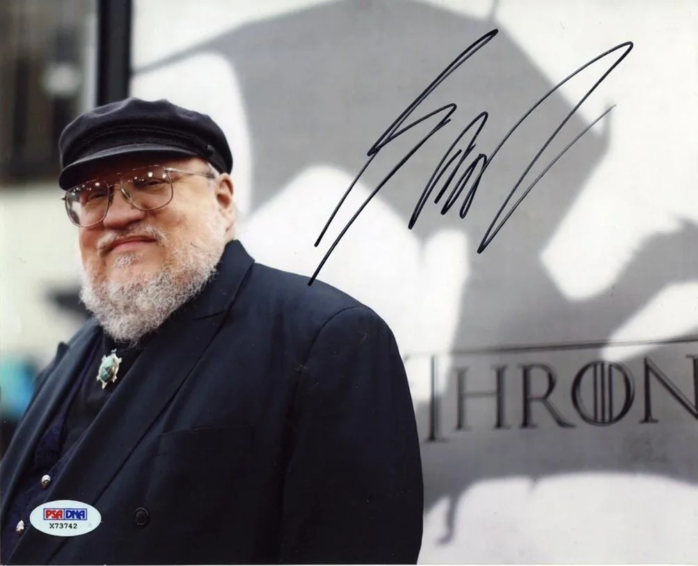 George R.R. Martin — George R.R. Martin Game Thrones Autographed Signed 8x10 Photo PSA/DNA COA