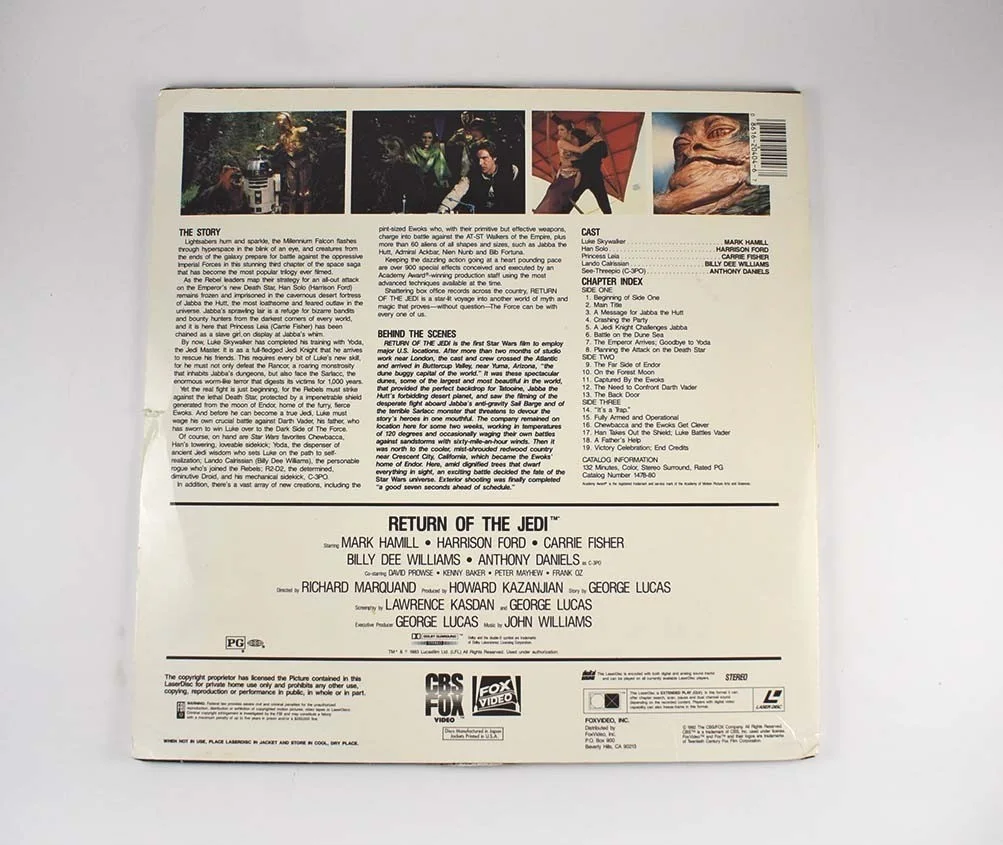 George Lucas — George Lucas Star Wars Return of Jedi Autographed Signed Laserdisc PSA/DNA COA, изображение 2