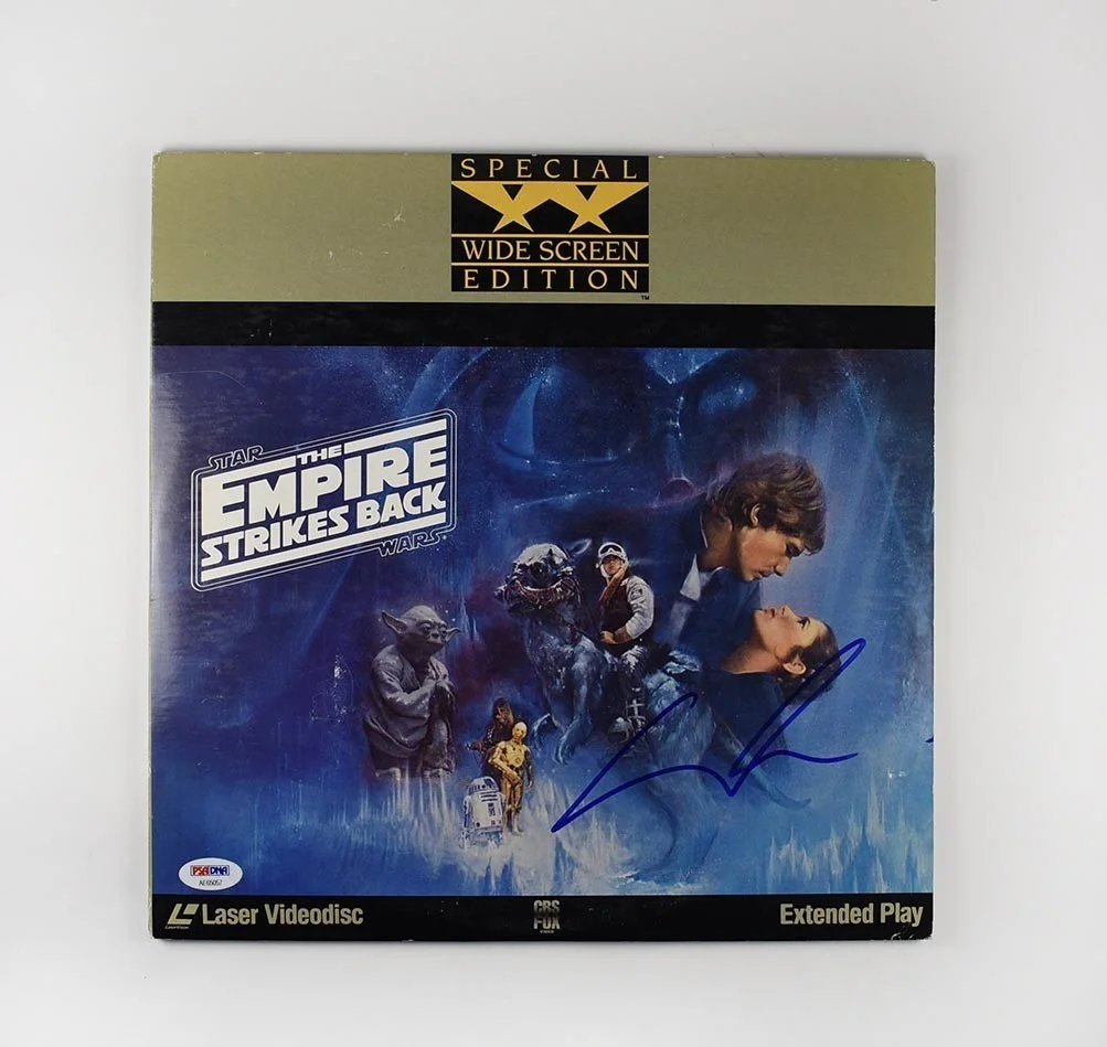 george lucas — George Lucas Star Wars Empire Strikes Autographed Signed Laserdisc PSA/DNA COA