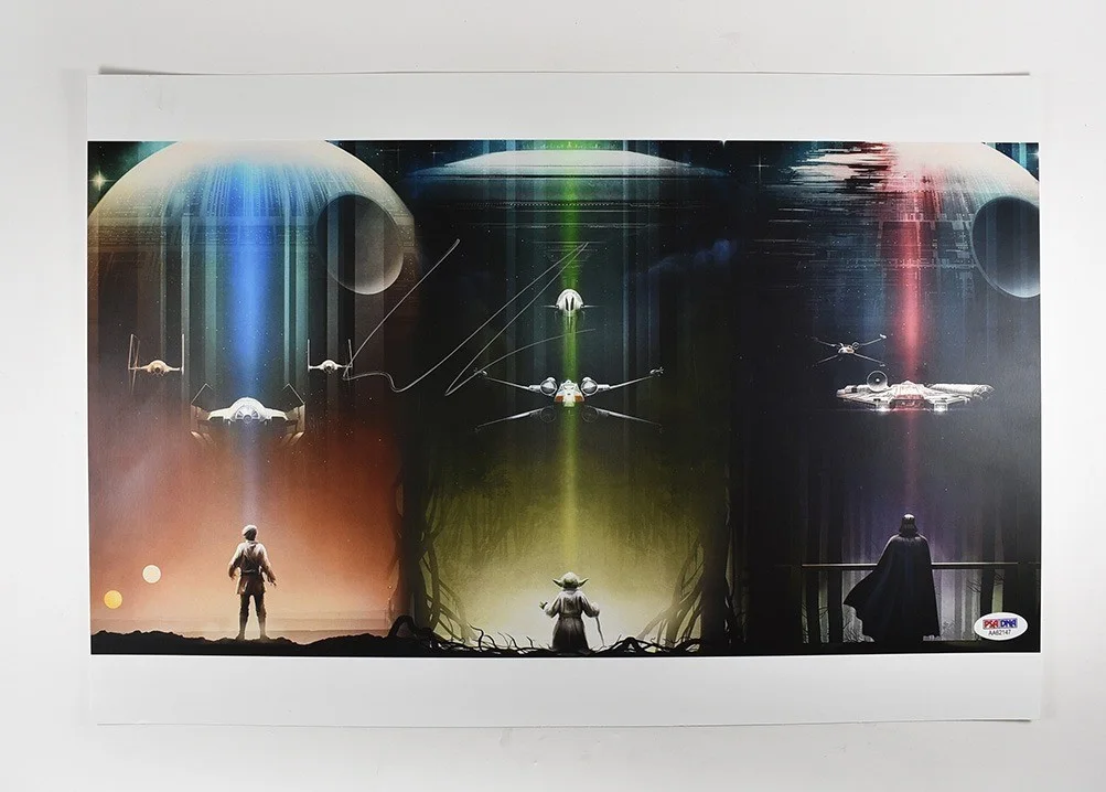 george lucas — George Lucas Star Wars Autographed Signed 12x18 Photo Authentic PSA/DNA COA