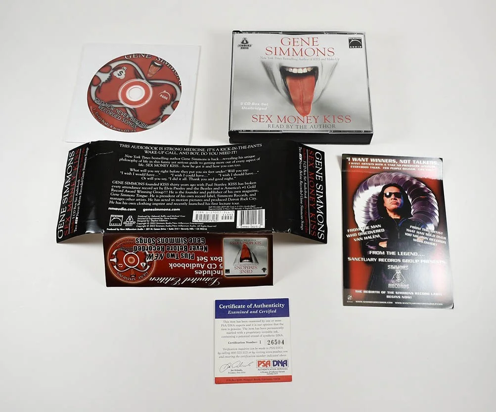 Gene Simmons Sex Money Kiss Autographed Signed Lunchbox CD Authentic PSA/DNA COA, изображение 2