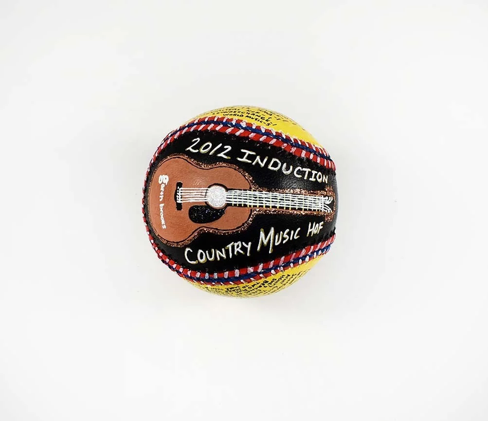Garth Brooks Carter X Autographed Signed Baseball Pop Art Beckett BAS COA, image 2