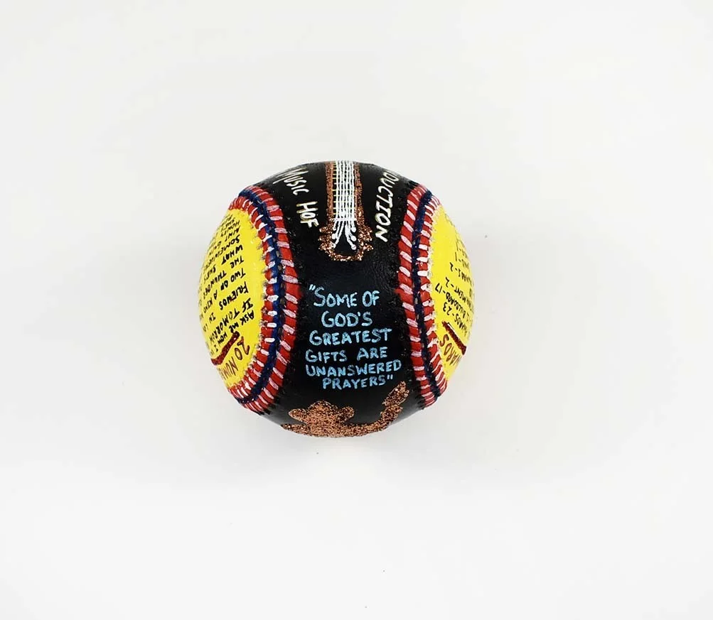 Garth Brooks Carter X Autographed Signed Baseball Pop Art Beckett BAS COA, image 4