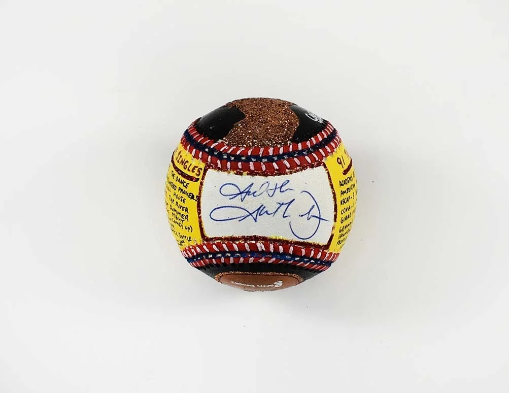 Garth Brooks Carter X Autographed Signed Baseball Pop Art Beckett BAS COA, image 5