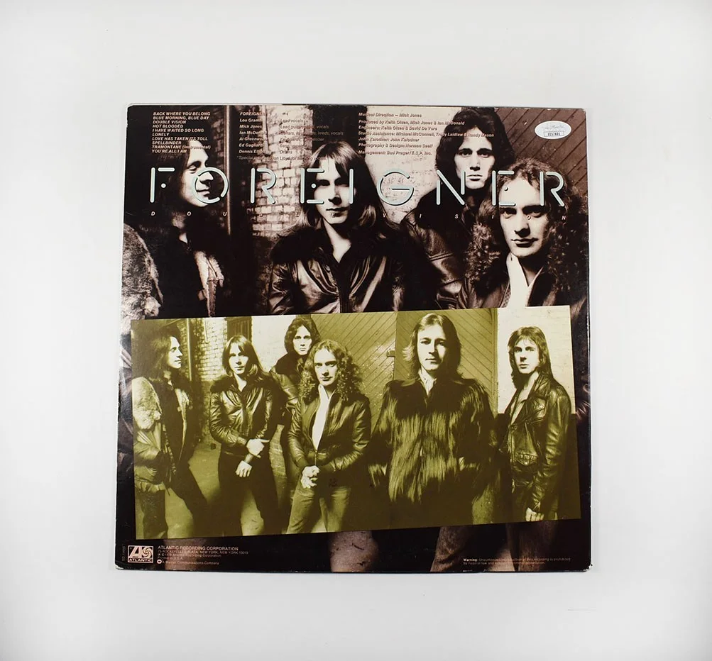 Foreigner Lou Gramm Mick Jones Autographed Signed Album LP Record JSA COA, изображение 2
