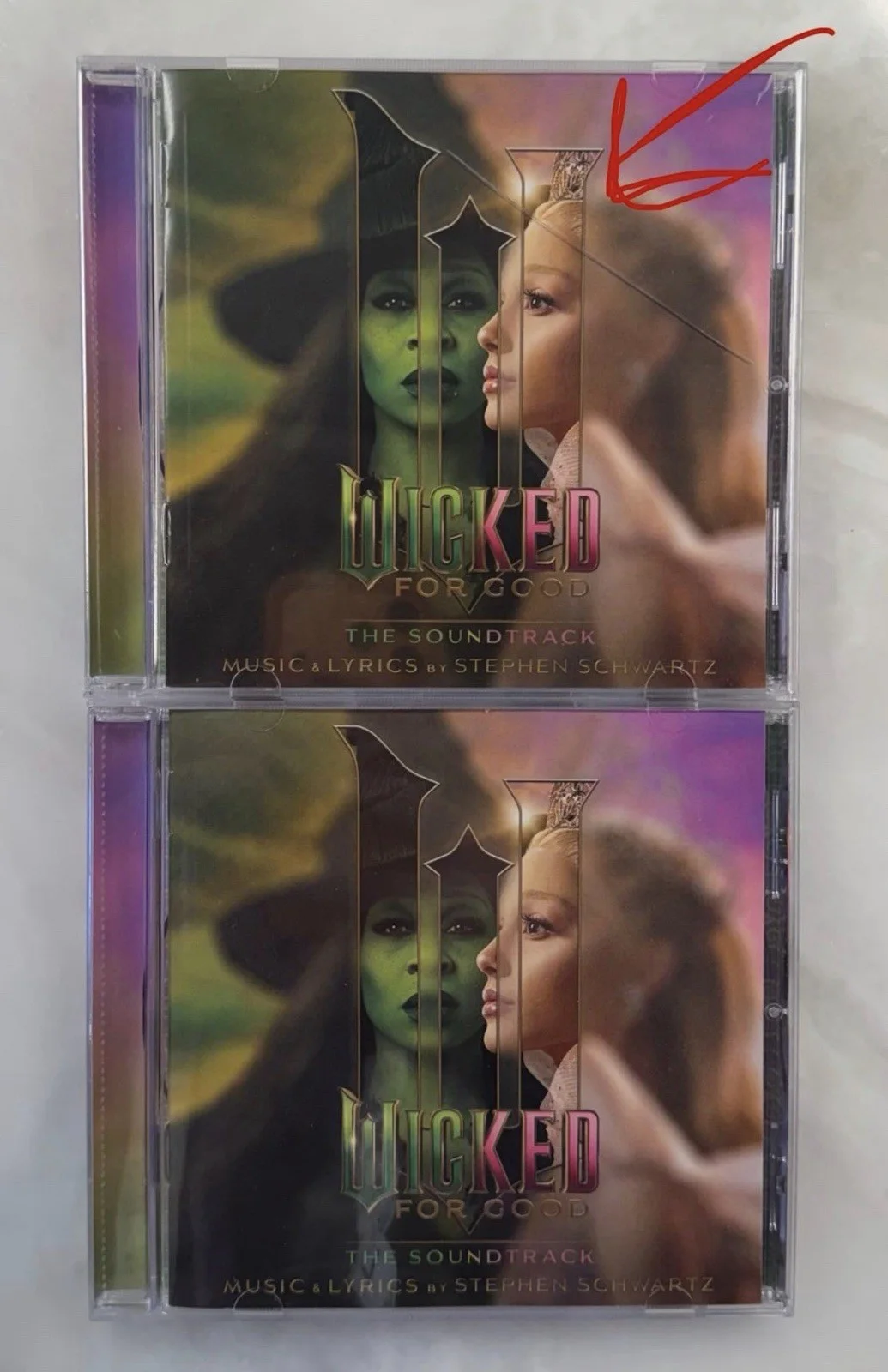 Bundle of Two Signed Wicked For Good CDs | Read Description, image 2