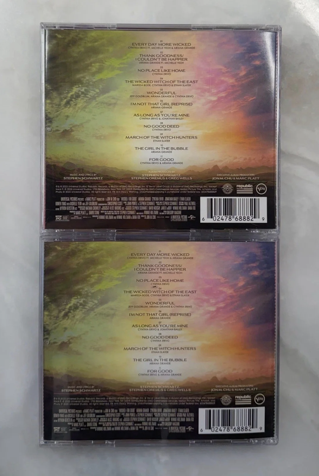Bundle of Two Signed Wicked For Good CDs | Read Description, image 3
