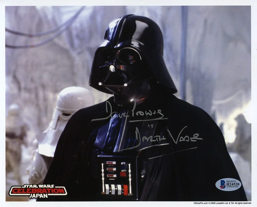 dave prowse — Dave Prowse Darth Vader Star Wars Autographed Signed 8x10 Photo Beckett BAS COA