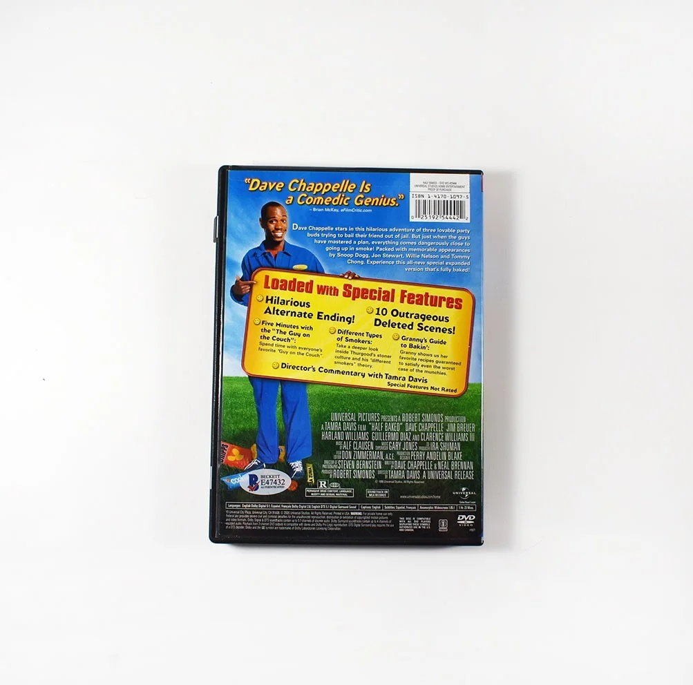 Dave Chappelle Half-Baked Autographed Signed DVD Cover Beckett BAS COA, image 3