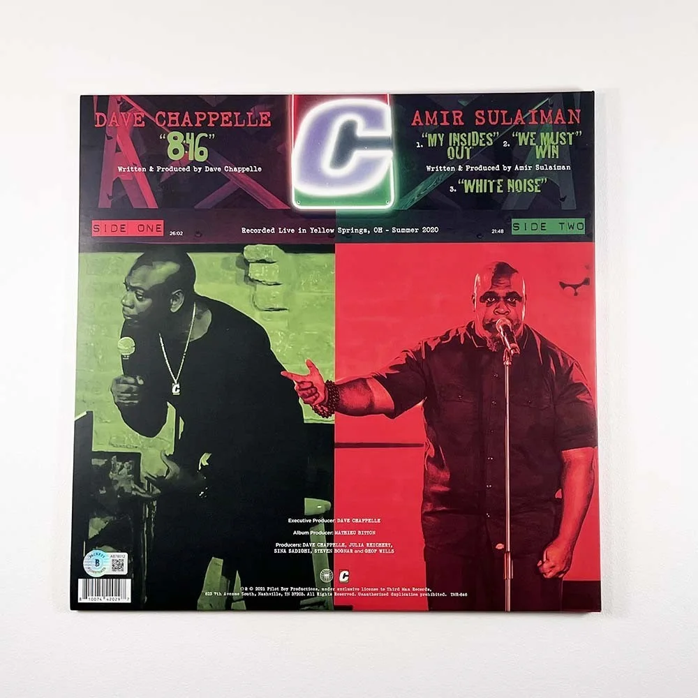 Dave Chappelle — Dave Chappelle 846 Autographed Signed Album LP Record Authentic Beckett BAS COA, image 2