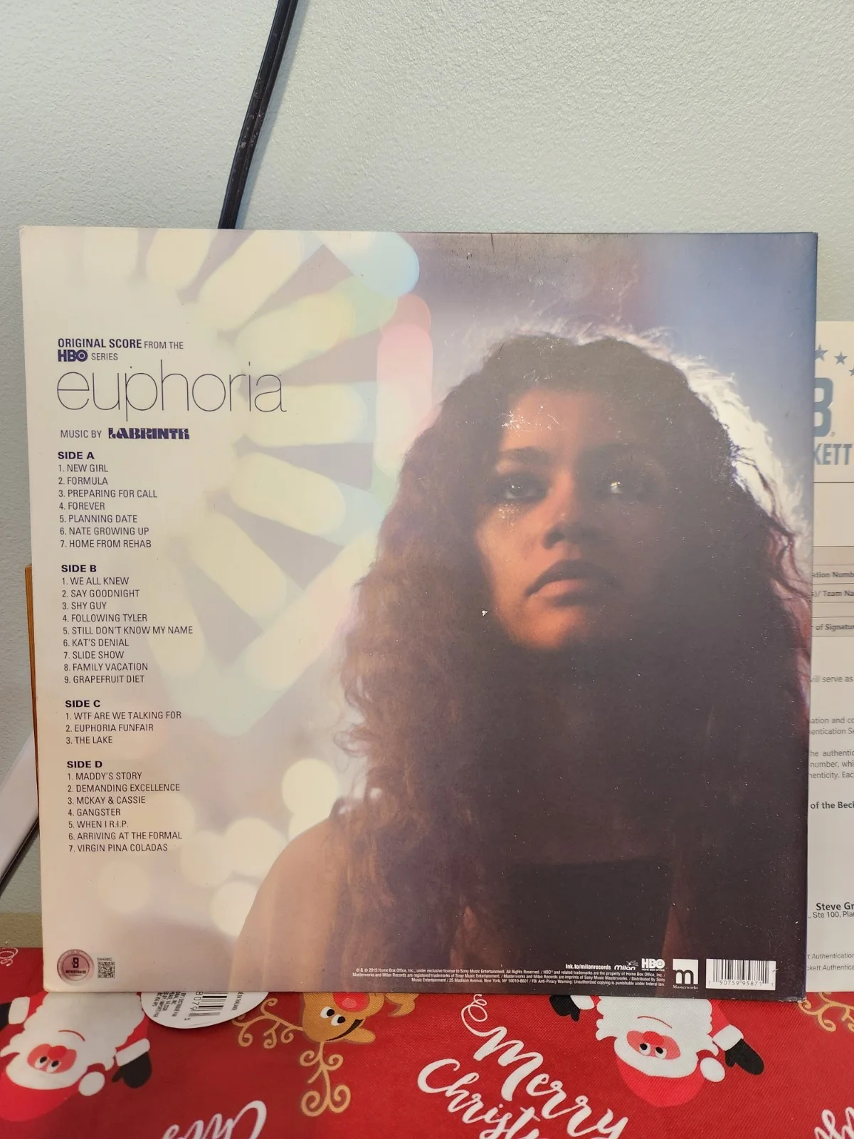 zendaya — Zendaya Signed Autographed Euphoria Vinyl LP Soundtrack Rue BAS COA HBO Show, image 4