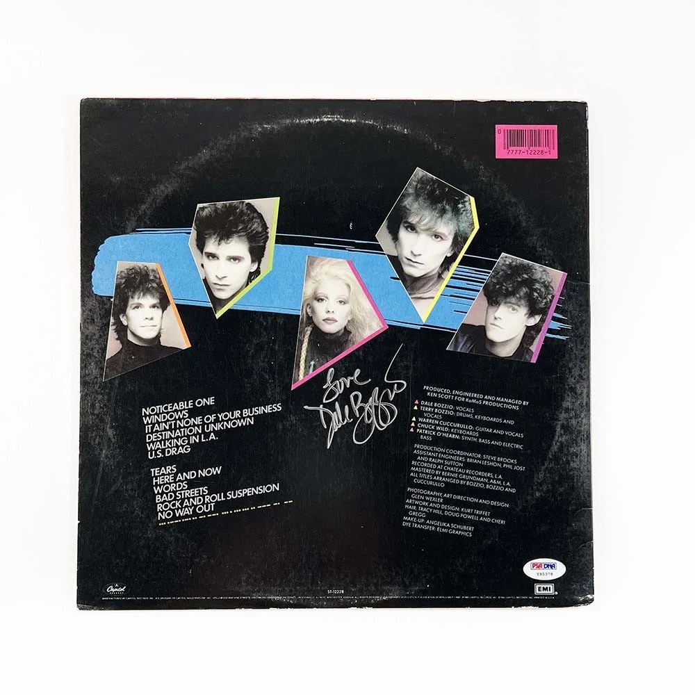 Dale Bozzio Missing Persons Autographed Signed Album LP Record PSA/DNA COA, image 2