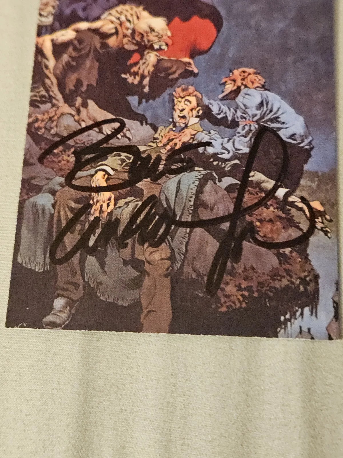 Bernie Wrightson Hand Signed Fanstasy Art Card SDCC Rare, image 2