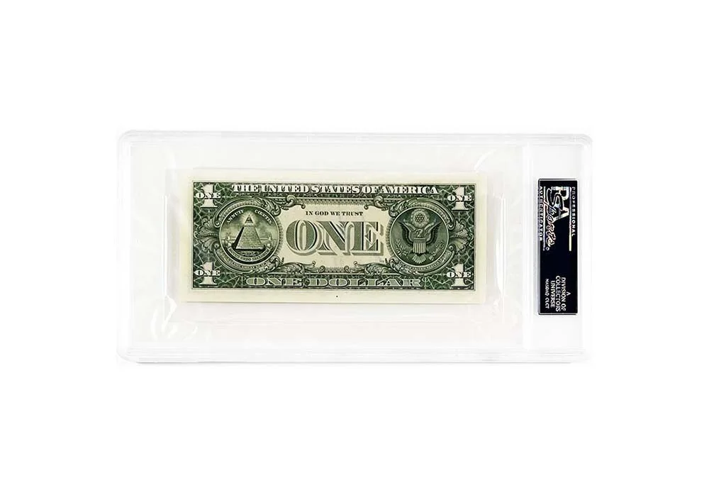 chris pratt — Chris Pratt Autographed Signed Dollar Bill Certified Authentic PSA/DNA COA, image 2
