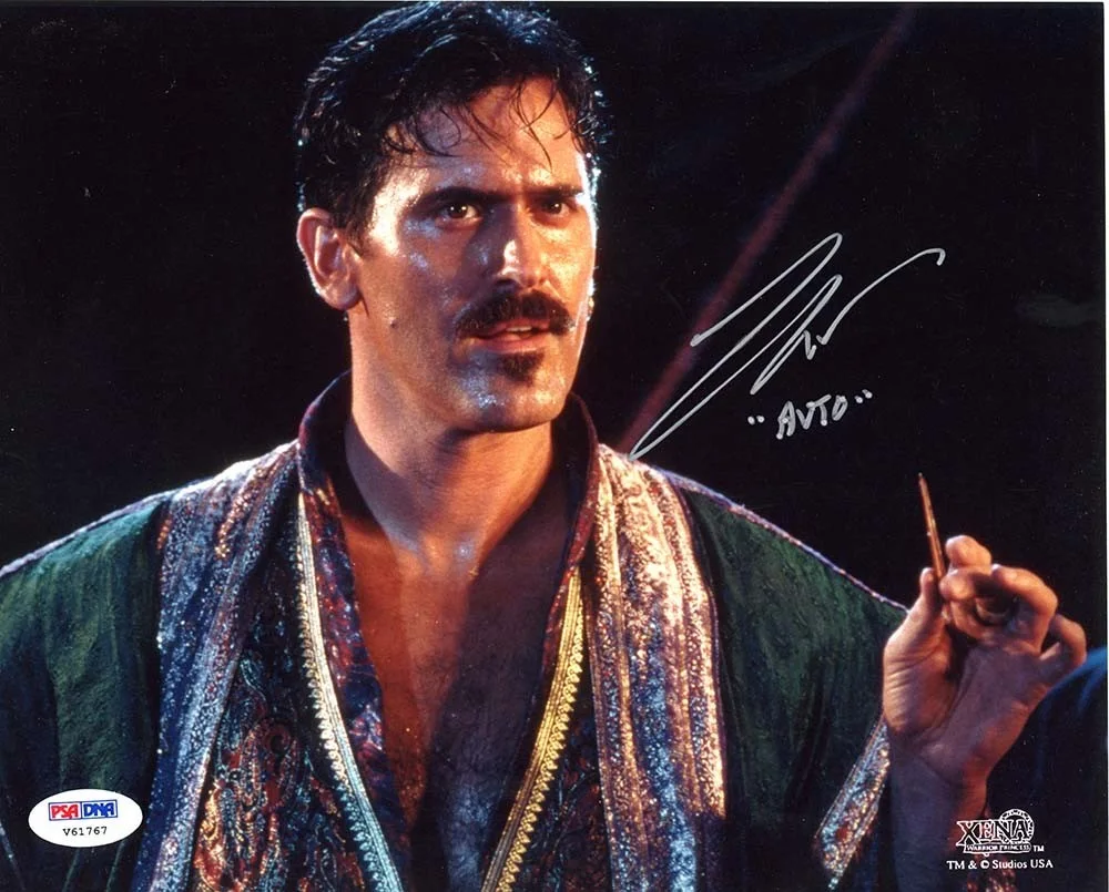 Bruce Campbell — Bruce Campbell Xena Autographed Signed 8x10 Photo Authentic PSA/DNA COA
