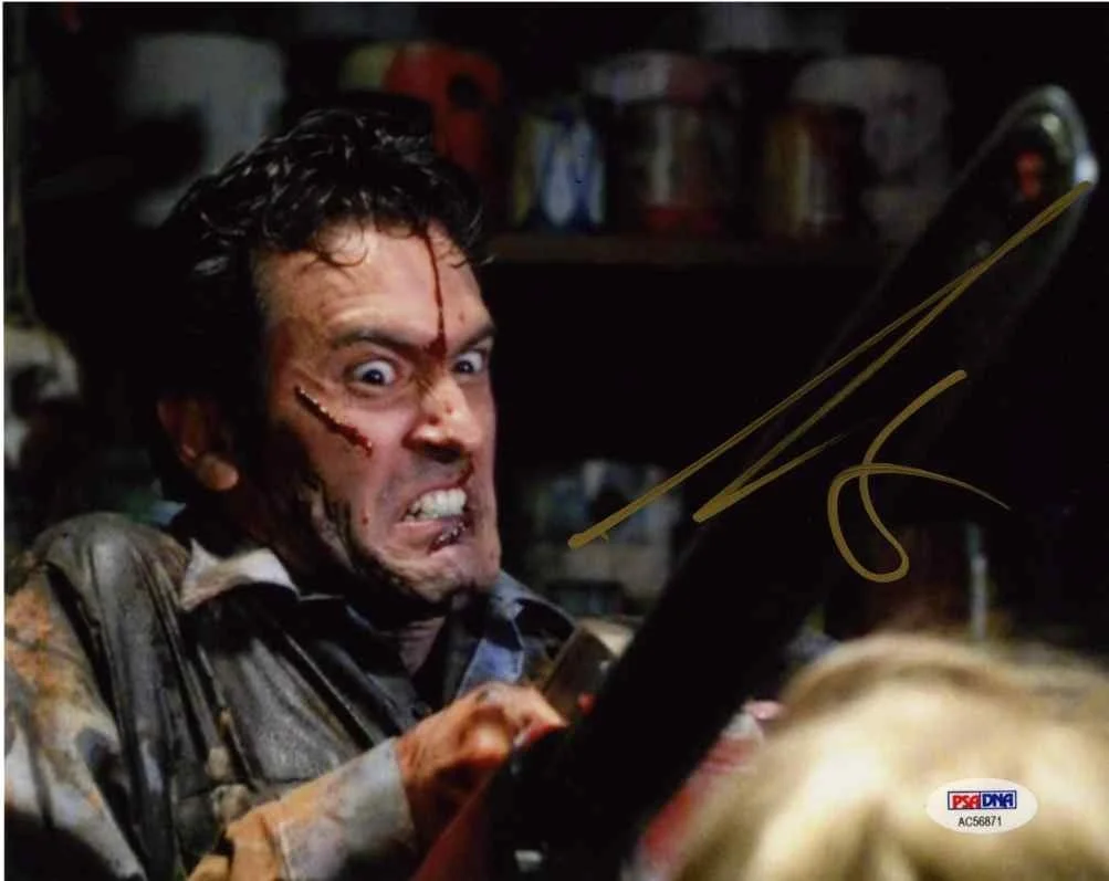 bruce campbell — Bruce Campbell Ash vs Evil Dead Autographed Signed 8x10 Photo PSA/DNA COA