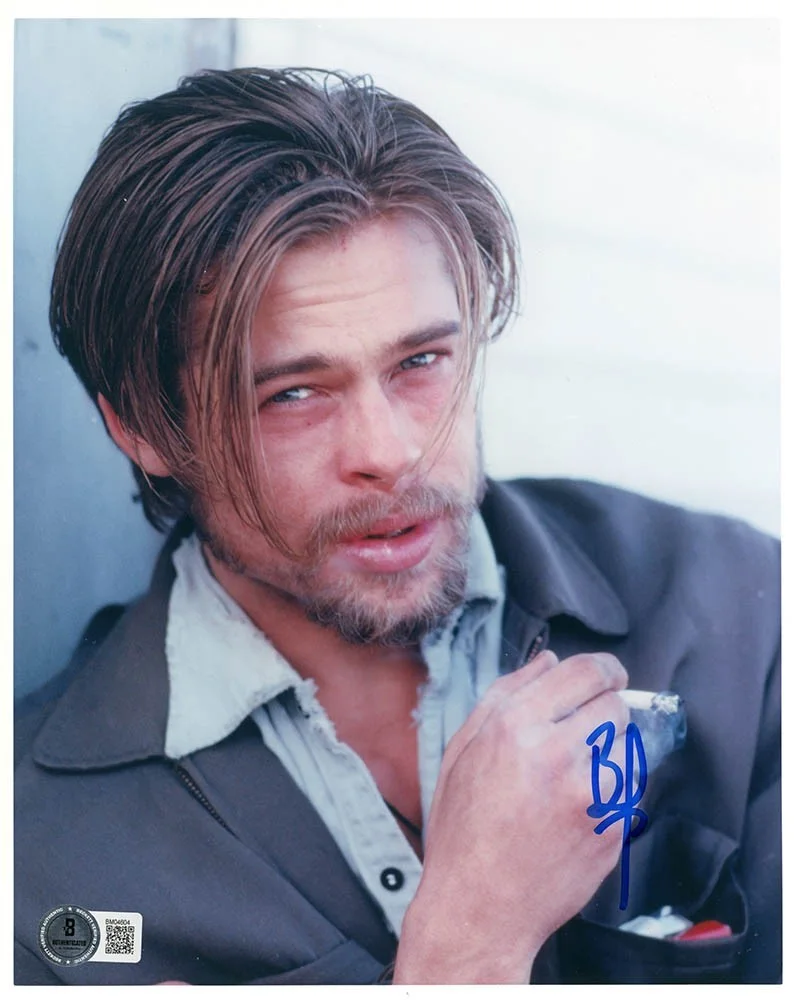 a star — Brad Pitt Autographed Signed 8x10 Photo Beckett BAS COA