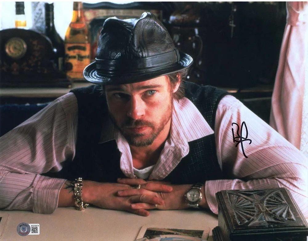 Brad Pitt — Brad Pitt Autographed Signed 11x14 Photo Certified Authentic BAS COA