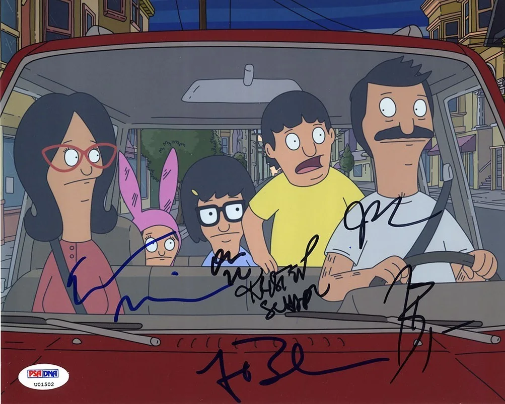 Show Cast Members — Bob's Burgers Cast by 6 Autographed Signed 8x10 Photo Authentic PSA/DNA COA