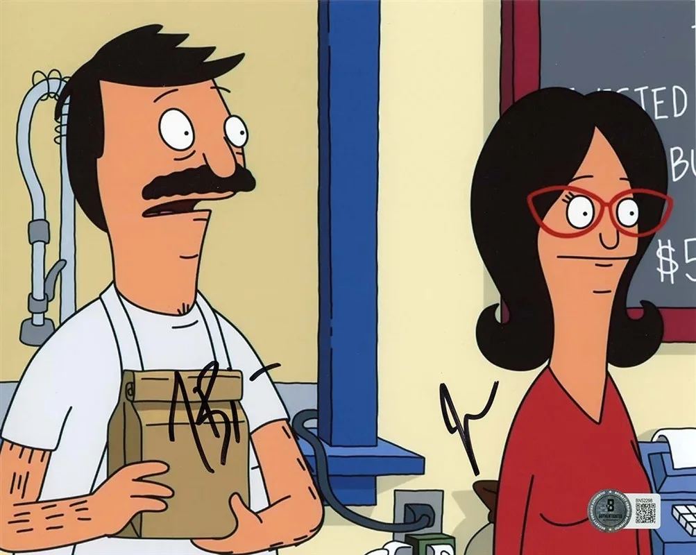 H. Jon Benjamin, John Roberts — Bob's Burgers Benjamin Roberts Autographed Signed 8x10 Photo Authentic BAS COA