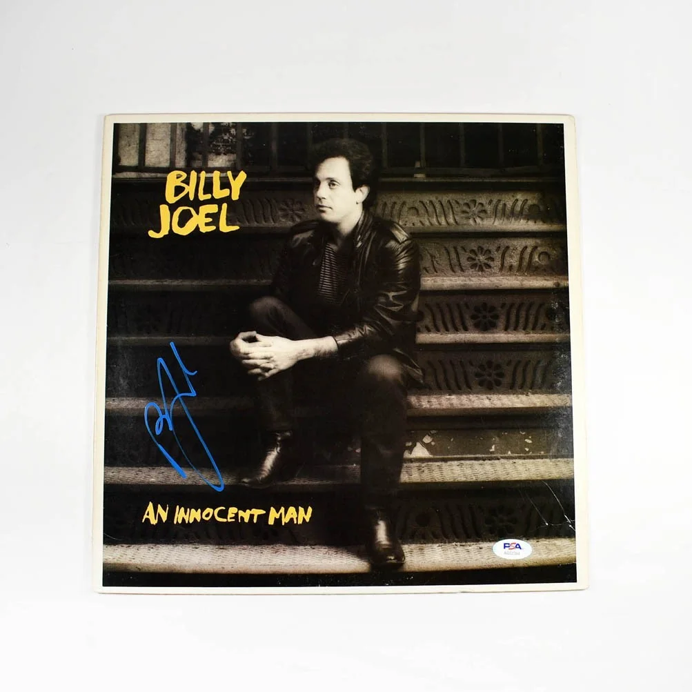 Billy Joel An Innocent Man Autographed Signed Album LP Record PSA/DNA COA, изображение 3