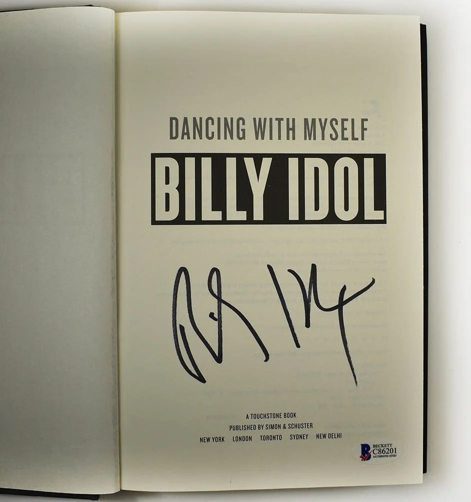 Billy Idol Dancing With Myself Autographed Signed Book Beckett BAS COA, image 2